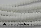 CCN1592 15.5 inches 4*6mm faceted rondelle candy jade beads