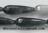 CCN1612 15 inches 10*30mm faceted teardrop candy jade beads