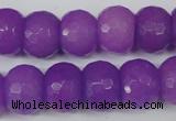 CCN168 15.5 inches 12*16mm faceted rondelle candy jade beads