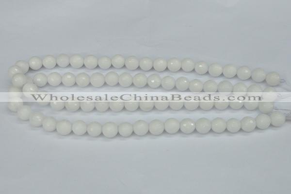 CCN1803 15 inches 10mm faceted round candy jade beads wholesale