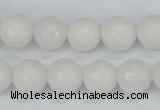 CCN1804 15 inches 12mm faceted round candy jade beads wholesale