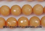 CCN1824 15 inches 12mm faceted round candy jade beads wholesale