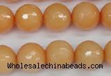 CCN1825 15 inches 14mm faceted round candy jade beads wholesale