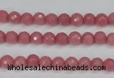 CCN1830 15 inches 4mm faceted round candy jade beads wholesale