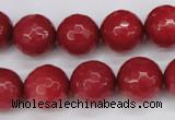 CCN1845 15 inches 14mm faceted round candy jade beads wholesale