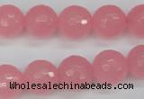 CCN1854 15 inches 12mm faceted round candy jade beads wholesale