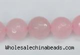 CCN1855 15 inches 14mm faceted round candy jade beads wholesale