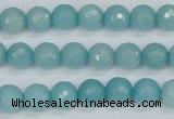 CCN1862 15 inches 8mm faceted round candy jade beads wholesale