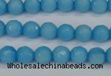 CCN1872 15 inches 8mm faceted round candy jade beads wholesale