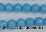 CCN1873 15 inches 10mm faceted round candy jade beads wholesale