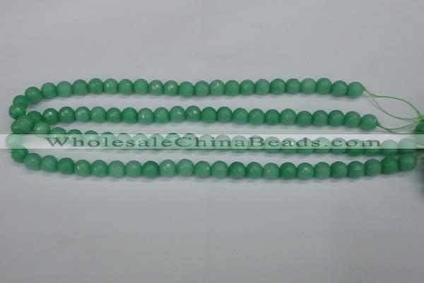 CCN1882 15 inches 8mm faceted round candy jade beads wholesale