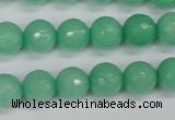 CCN1883 15 inches 10mm faceted round candy jade beads wholesale