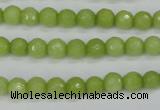 CCN1901 15 inches 6mm faceted round candy jade beads wholesale