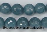 CCN1915 15 inches 14mm faceted round candy jade beads wholesale