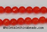 CCN1952 15 inches 8mm faceted round candy jade beads wholesale