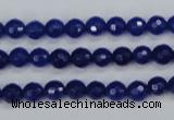 CCN1961 15 inches 6mm faceted round candy jade beads wholesale