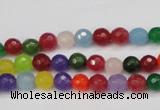 CCN1980 15 inches 4mm faceted round candy jade beads wholesale