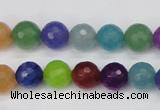 CCN1983 15 inches 10mm faceted round candy jade beads wholesale