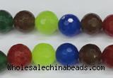 CCN1984 15 inches 12mm faceted round candy jade beads wholesale