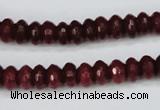 CCN1990 15 inches 5*8mm faceted rondelle candy jade beads wholesale