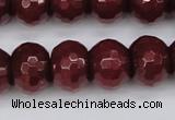 CCN1994 15 inches 12*16mm faceted rondelle candy jade beads wholesale