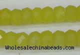 CCN2006 15 inches 8*12mm faceted rondelle candy jade beads wholesale