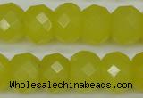 CCN2008 15 inches 12*16mm faceted rondelle candy jade beads wholesale