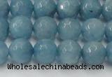 CCN2019 15 inches 12mm faceted round candy jade beads wholesale