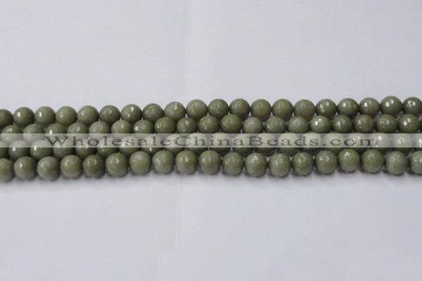 CCN2024 15 inches 8mm faceted round candy jade beads wholesale