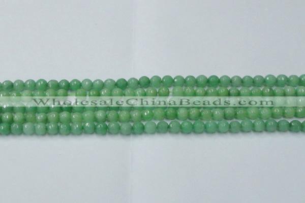 CCN2029 15 inches 4mm faceted round candy jade beads wholesale