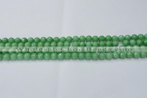 CCN2030 15 inches 6mm faceted round candy jade beads wholesale