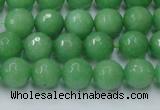 CCN2031 15 inches 8mm faceted round candy jade beads wholesale