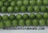 CCN2036 15 inches 4mm faceted round candy jade beads wholesale