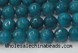 CCN2044 15 inches 6mm faceted round candy jade beads wholesale