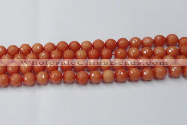 CCN2055 15 inches 14mm faceted round candy jade beads wholesale