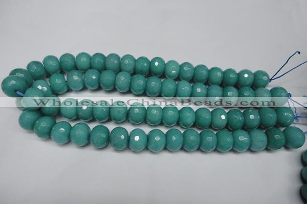 CCN2103 15.5 inches 8*12mm faceted rondelle candy jade beads