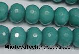 CCN2104 15.5 inches 10*14mm faceted rondelle candy jade beads