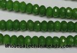 CCN2107 15.5 inches 5*8mm faceted rondelle candy jade beads