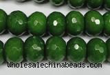 CCN2110 15.5 inches 10*14mm faceted rondelle candy jade beads