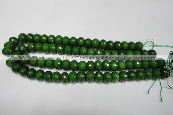 CCN2110 15.5 inches 10*14mm faceted rondelle candy jade beads