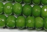 CCN2111 15.5 inches 12*16mm faceted rondelle candy jade beads