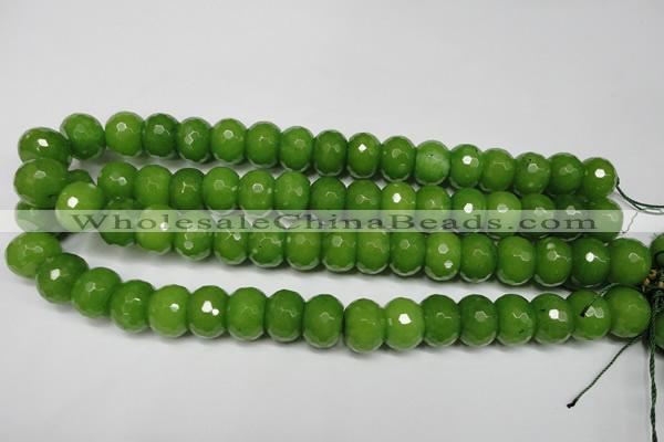 CCN2111 15.5 inches 12*16mm faceted rondelle candy jade beads