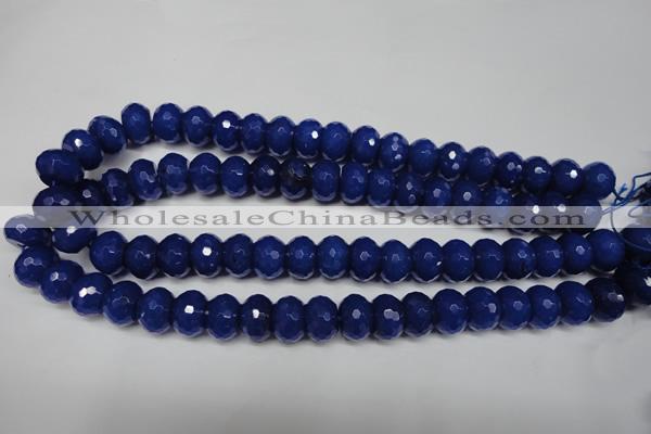 CCN2122 15.5 inches 10*14mm faceted rondelle candy jade beads