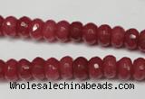 CCN2126 15.5 inches 5*8mm faceted rondelle candy jade beads