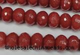 CCN2128 15.5 inches 8*12mm faceted rondelle candy jade beads