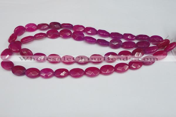 CCN220 15.5 inches 12*16mm faceted oval candy jade beads