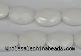 CCN2200 15.5 inches 13*18mm faceted oval candy jade beads