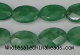 CCN2209 15.5 inches 13*18mm faceted oval candy jade beads