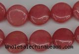 CCN2238 15.5 inches 14mm faceted coin candy jade beads wholesale