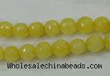 CCN2255 15.5 inches 8mm faceted round candy jade beads wholesale